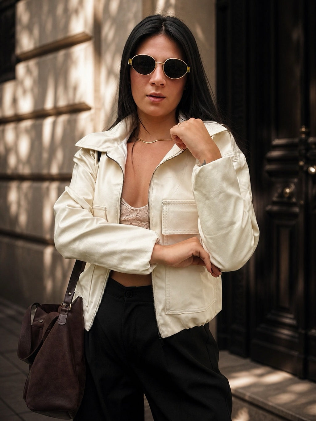 Chaqueta Cuero Pratto