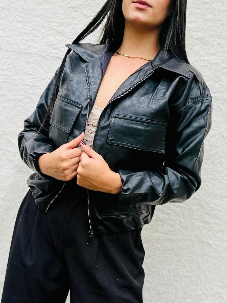 Chaqueta Cuero Pratto
