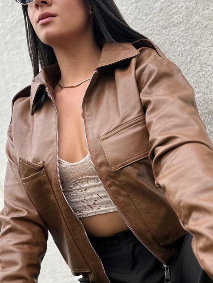 Chaqueta Cuero Pratto