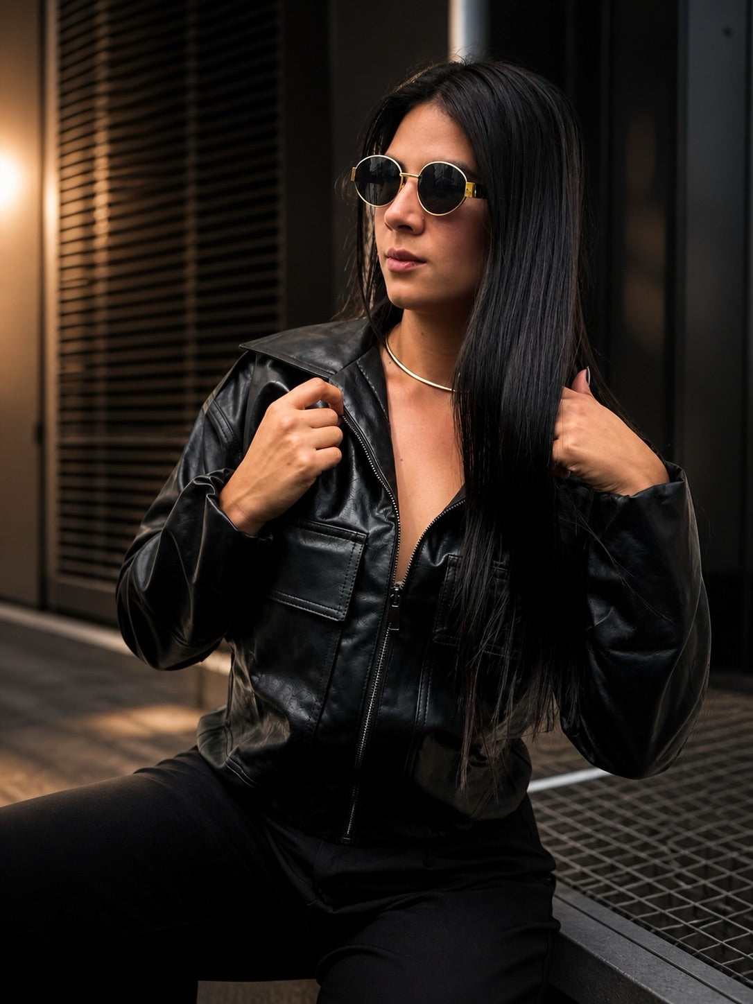 Chaqueta Cuero Pratto