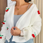 Cardigan Tejido Cereza