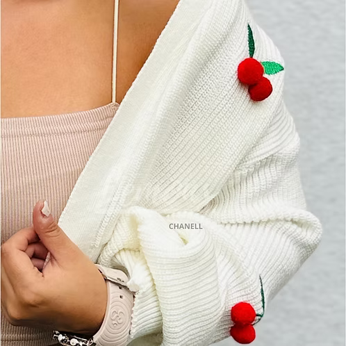 Cardigan Tejido Cereza